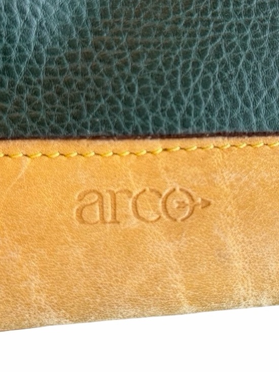 ARCO Green & Tan Leather Bucketbag Backpack VINTAGE main image 8